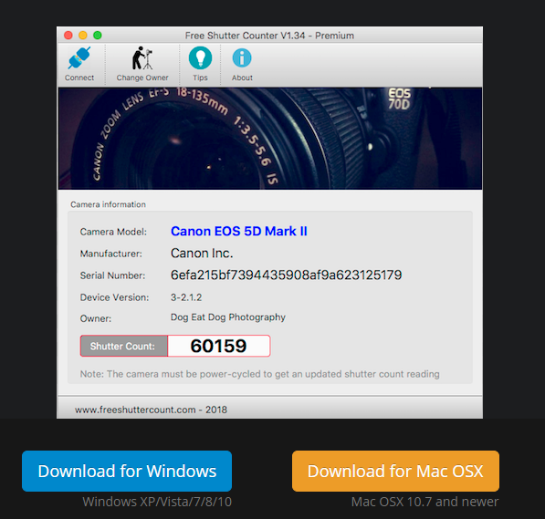 free-shutter-counter
