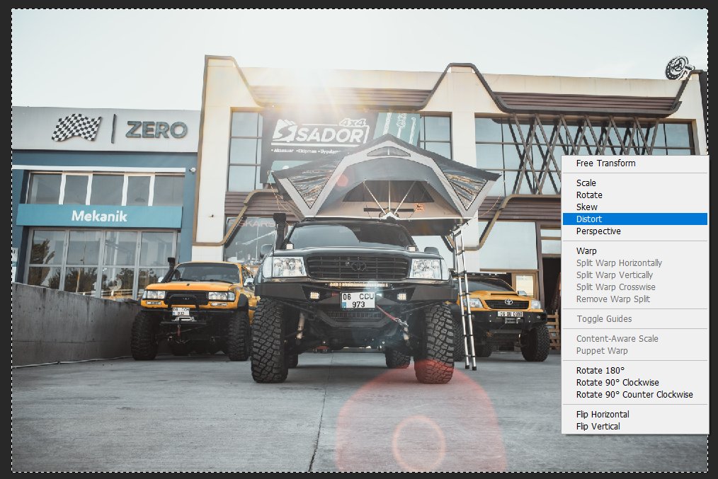 Photoshop Distort Kullanımı